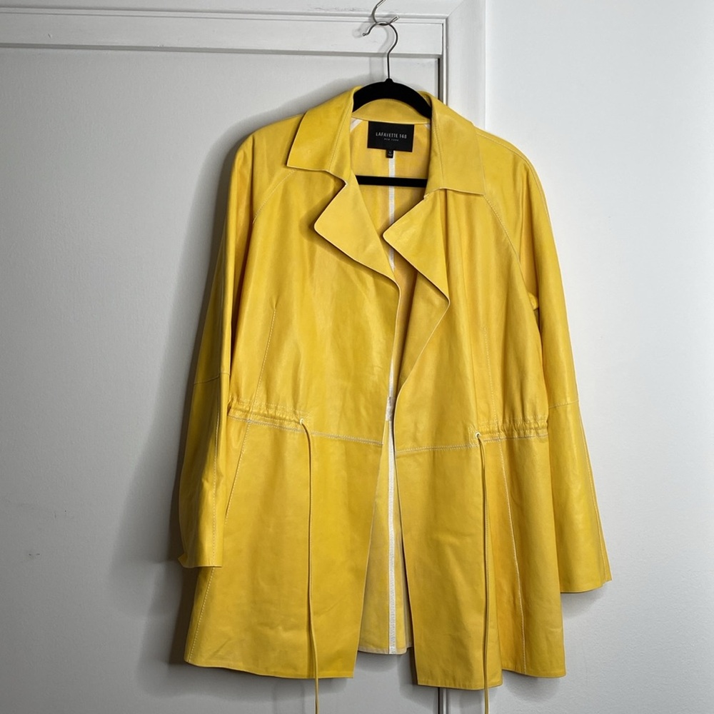 Lafayette 148 Leather trench - L
